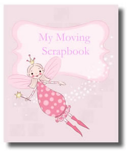 Childrens Moving scrapbook for girls